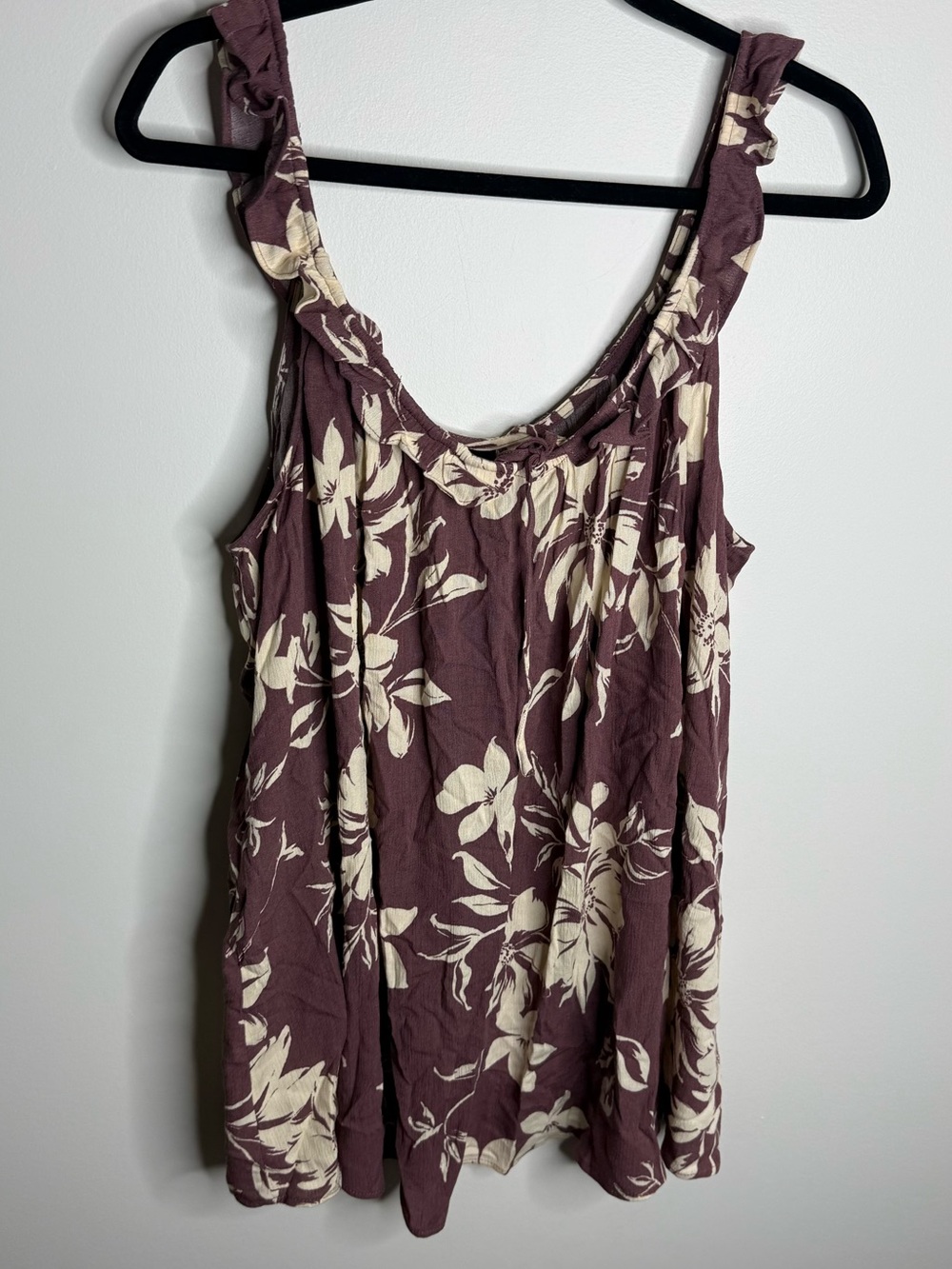 torrid Mauve Floral Scoop Tank Top size 3x